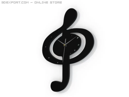clock sol key 3D Model .c4d .max .obj .3ds .fbx .stl .blend 
