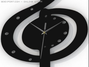 clock sol key 3D Модель