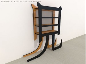 japanese shelf 3D Model