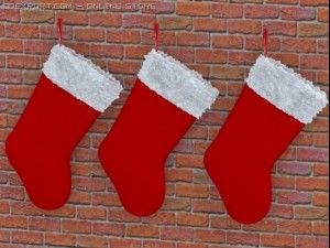 christmas stockings decoration 3D Model