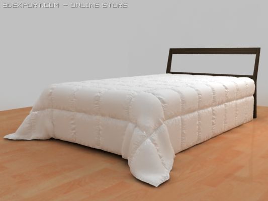 bed 3D Model .c4d .max .obj .3ds .fbx .stl .blend