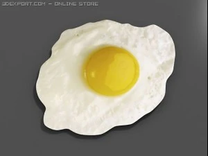 fried egg 3D Model