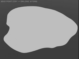 fried small egg 3D Model