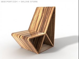 modern chair 3D-Modell