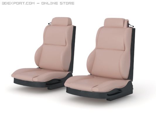 car seat front 3D मॉडल .c4d .max .obj .3ds .fbx .stl .blend 