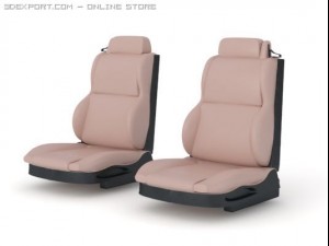 car seat front 3D Model