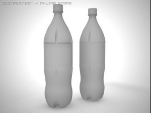 coca cola light bottles Modelo 3D