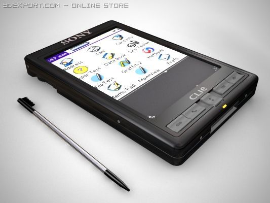 sony clie Model 3D .c4d .max .obj .3ds .fbx .stl .blend 