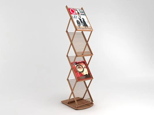 bamboo exhibition rack 3D Model .c4d .max .obj .3ds .fbx .stl .blend