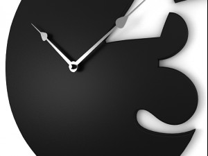 modern wall clock Model 3D