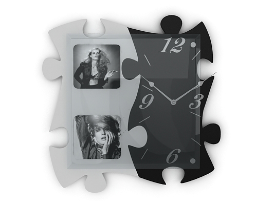 puzzle modern wall clock Modelo 3D .c4d .max .obj .3ds .fbx .stl .blend 