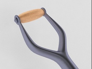 wood scoop shovel 3D Model