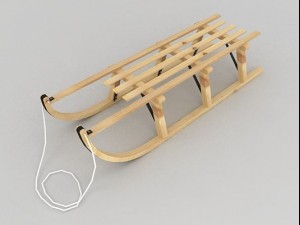 snow sled 3D Model