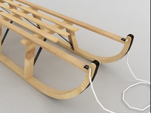 snow sled 3D Model