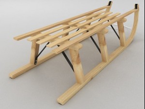 snow sled 3D Model