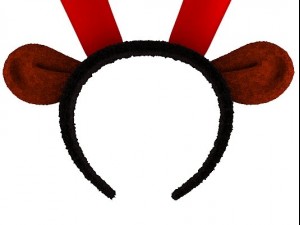 christmas reindeer antler headband Model 3D
