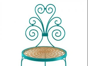 garden chair blue 3D Model