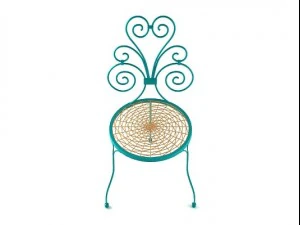 garden chair blue 3D Model