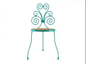 garden chair blue 3D Model