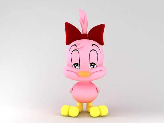 chicken character Model 3D .c4d .max .obj .3ds .fbx .stl .blend 