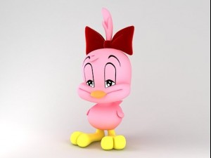 chicken character Model 3D