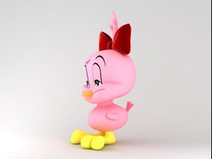 chicken character Model 3D