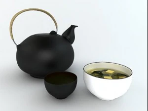 japanese dishes 3D Model