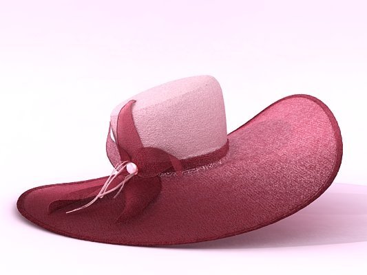 elegant hat 3D Model .c4d .max .obj .3ds .fbx .stl .blend 