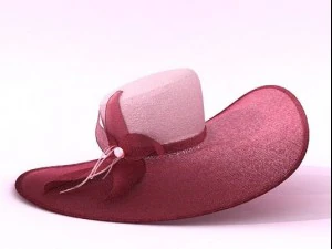 chap&eacute;u elegante Modelo 3D