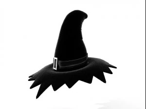 halloweenowy kapelusz wiedźmy Model 3D