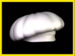 厨师帽 3D 模型