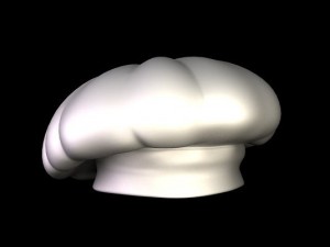 chef hat Modello 3D