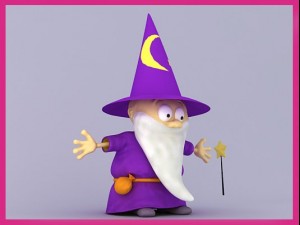 wizard cartoon character 3D Model