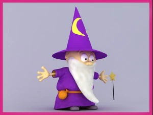 ウィザードの漫画のキャラクター 3Dモデル