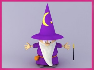 wizard cartoon character 3D Model