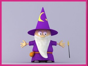 wizard cartoon character 3D Model