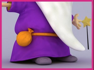 wizard cartoon character 3D Model