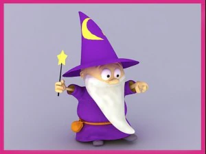 जादूगर कार्टून चरित्र धांधली 3D मॉडल