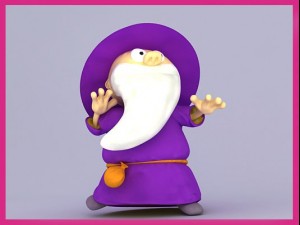 wizard cartoon character rigged Modelo 3D