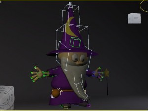 wizard cartoon character rigged Modelo 3D