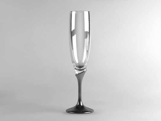 champagne flute glass 01 3Dモデル .c4d .max .obj .3ds .fbx .stl .blend 