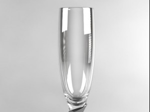 champagne flute glass 01 3Dモデル