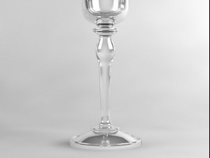 champagne flute glass 3D मॉडल