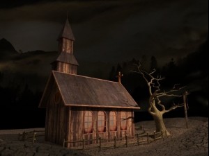 church scene 3D Model