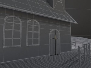 church scene 3D Model