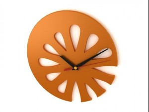 abstract flower wall clock 3D-Modell