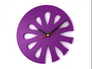 abstract flower wall clock 3D Модель
