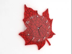 红叶挂钟 3D 模型