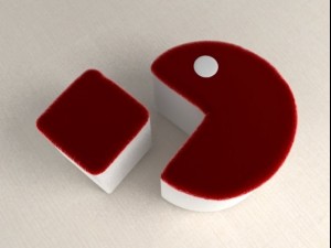 packman plush armchair 3D-Modell