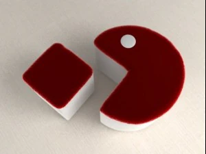 Packman 毛绒扶手椅 3D 模型